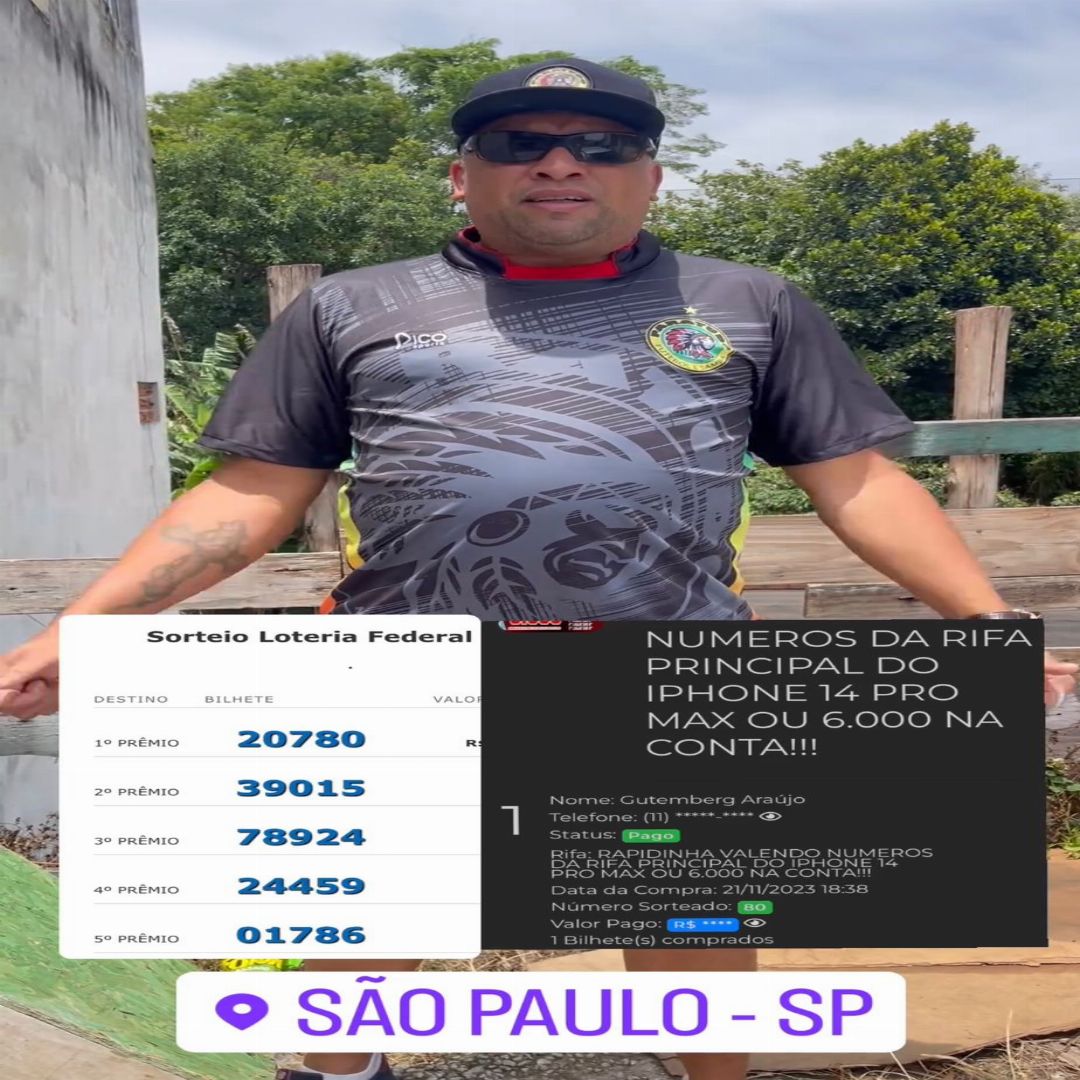 Foto do Ganhador